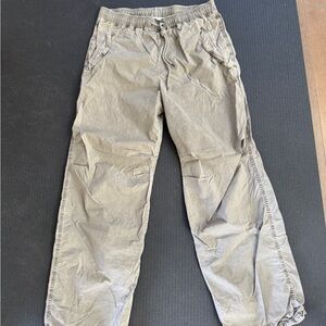 James perse parachute pants, olive size 2